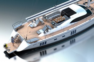Oyster 885 yacht - Aft Deck